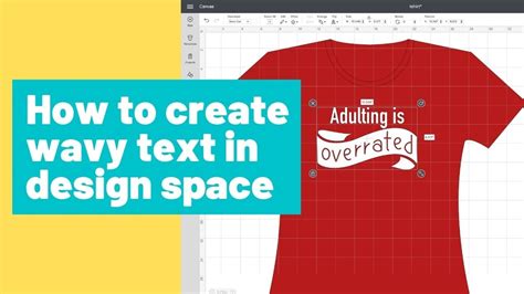 How To Make Wavy Text In Design Space Youtube