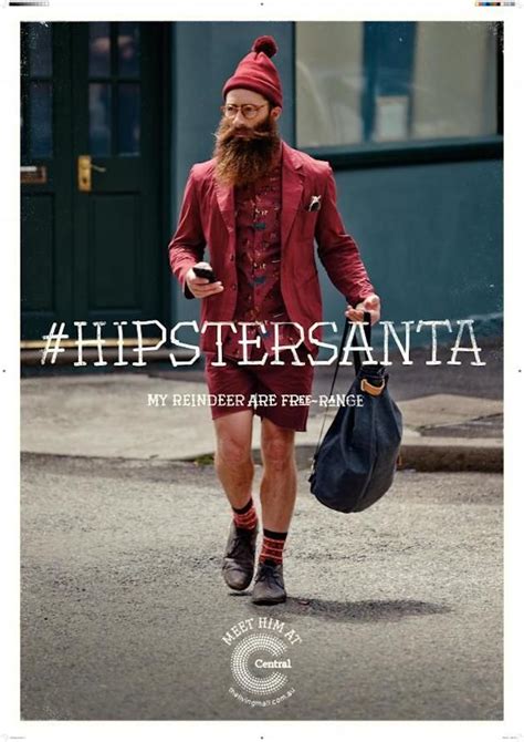 Hipster Santa Central Feel Desain Your Daily Dose Of Creativity