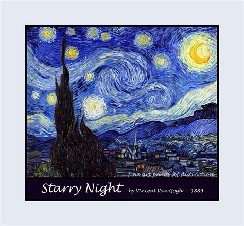 Van Gogh Vincent Starry Night Premium Poster Brandywine General Store