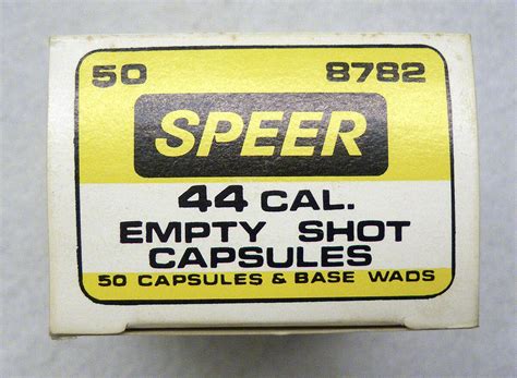Speer Plastic Shot Capsules 44 Waffen Brammer