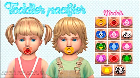 Sims 4 Ccs The Best Toddler Pacifier Acc By Victorrmiguellcreations