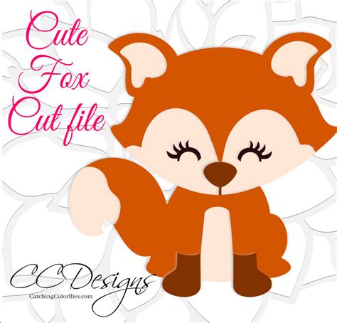 Download Cute Woodland Baby Fox SVG Cut File SVG Vinyl designs Baby