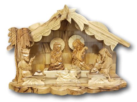 Nativity Scene With 2d Figures Available In Different Styles Blest
