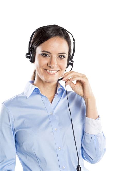 Call Center Woman Stock Image Image Of Beautiful Consultant 34264703