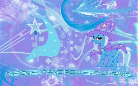 The Great And Powerful Trixie Wallpaper Text By Thelawn My Little