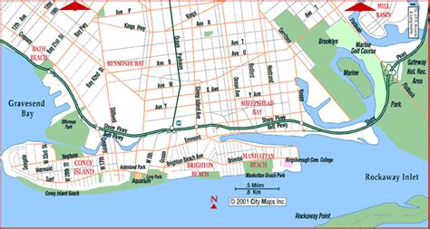 Coney Island Map New York