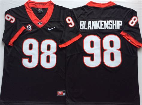 New Georgia Bulldogs 98 Rodrigo Blankenship Black Nike College Football