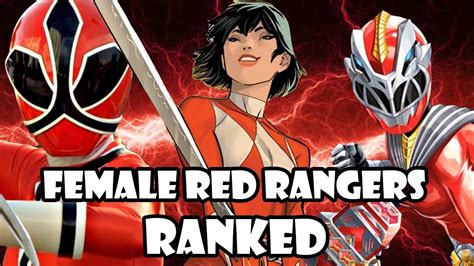 Every Female Red Power Ranger Ranked Youtube