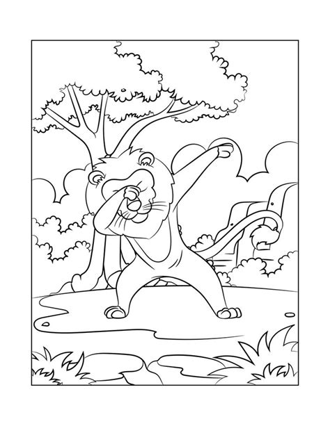 Dabbing Animals Coloring Book 30 Pages Printables Etsy