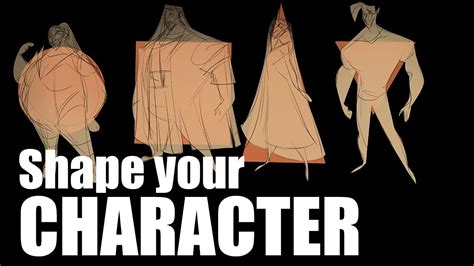 How To Design Your Character Applying Shapes Youtube