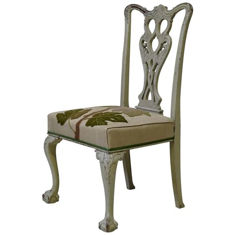 French 19th Century Painted Chippendale Chair For Sale At 1stdibs