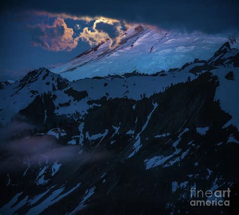 Mount Baker Moonlight Photograph By Mike Reid Fine Art America