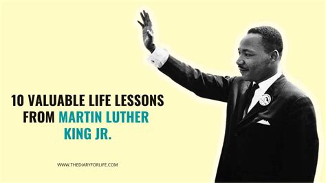 10 Valuable Life Lessons From Martin Luther King Jr