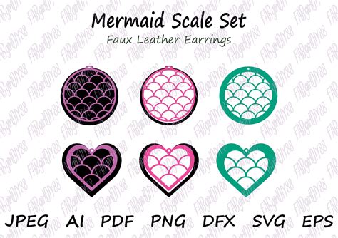 Mermaid Scale Heart SVG