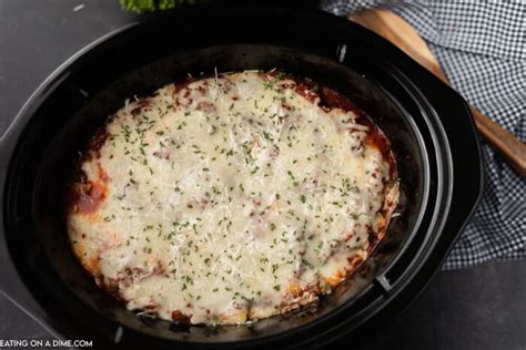 Crockpot Lasagna Recipe And Video Crockpot Lasagna With Ravioli