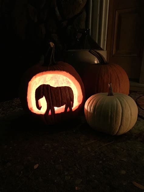 Elephant Pumpkin Carving Pumpkin Carving Pumkin Carving Cute
