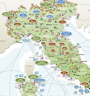 ITALY Travel Map Italy Tourist Tourist Map Italy Travel Europe