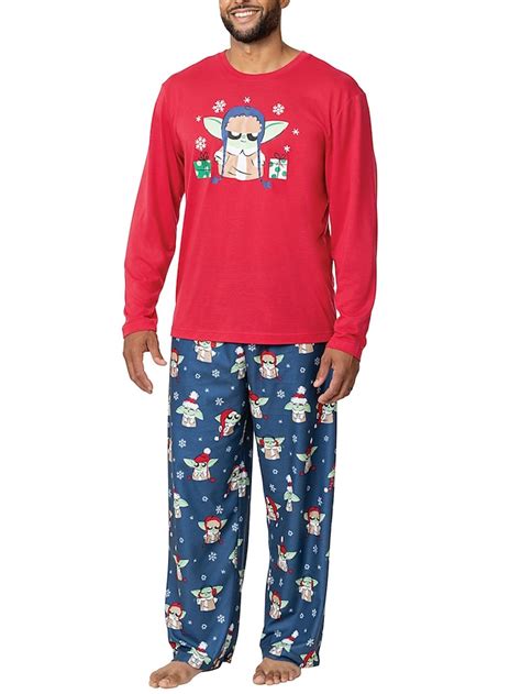 Mens Loungewear Sleepwear Pajama Set Pajama Top And Pant 2 Pieces