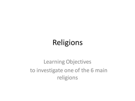 6 Main Religions By Bonjourmadame Teaching Resources Tes