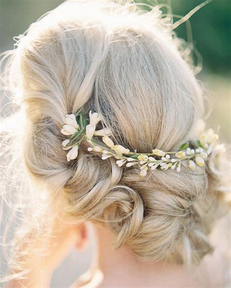 Soft wedding updo with headband. 25 Loose Wedding Updos for Brides