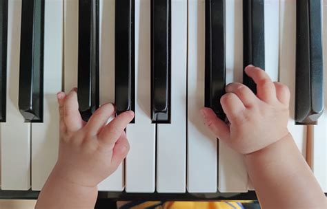 Baby Playing Piano Stock Photo Download Image Now Piano Child