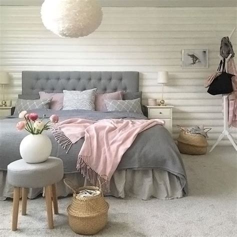 A Gorgeous Grey White And Pink Bedroom By Roomterior By Lisa Bedroom Interior Pink