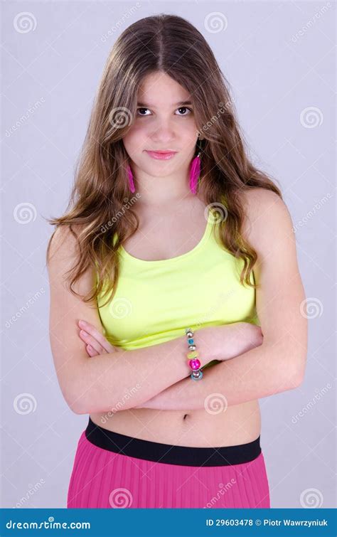 Independent Teenage Girl Stock Photo Image Of Indomitable