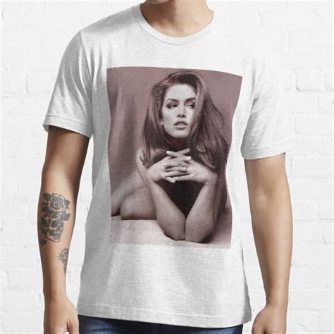 Cindy Crawford Black And White T Shirt For Sale By Trinaqm