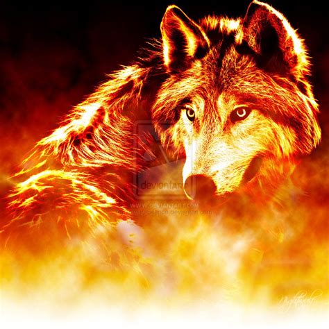 Fire Wolves Wallpapers On Wallpaperdog