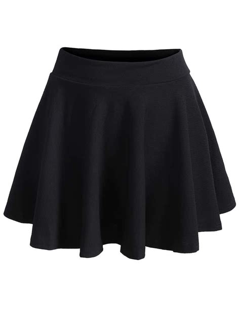 Elastic Waist Pleated Black Skirt Emmacloth Women Fast Fashion Online