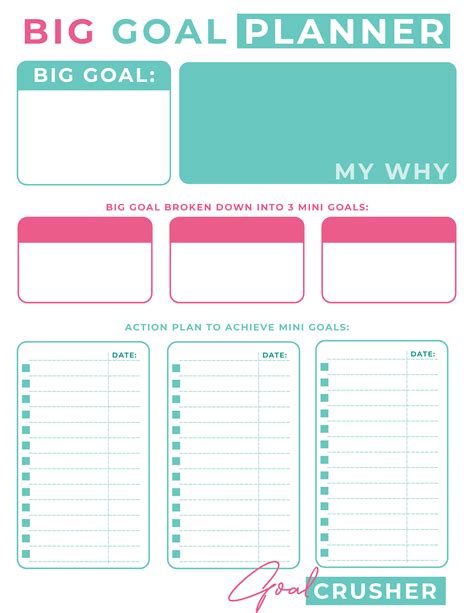 30 Day Project And Goal Planner Printables Mylifesmanual