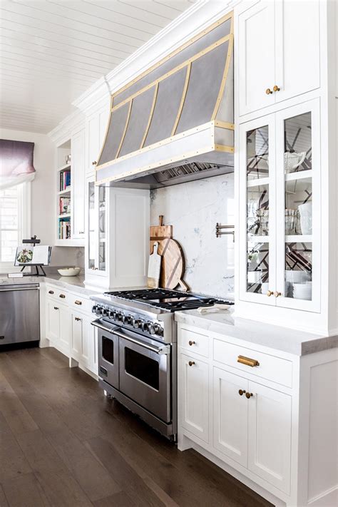 Wall bridge kitchen cabinet in white. Home Tour: Kitchen Reveal - Ivory Lane
