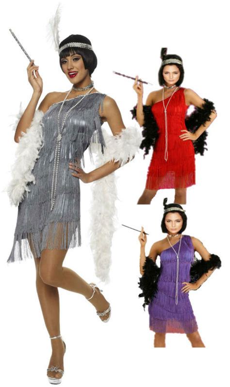 free shipping Black Red silver Flapper Costume 459 G58 1920s Roaring