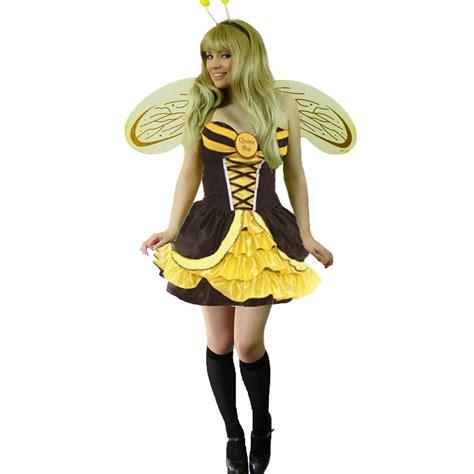 Sexy Queen Bumble Bee Costume Animal And Insect Fancy Dress Plus Size
