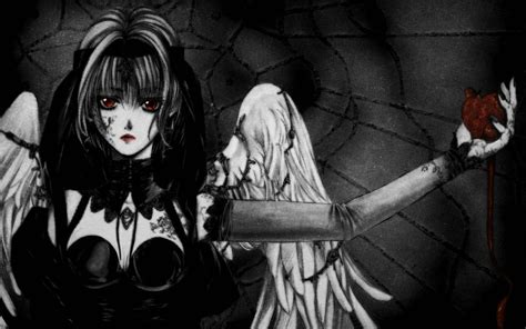 47 Anime Gothic Angel Wallpapers Wallpapersafari