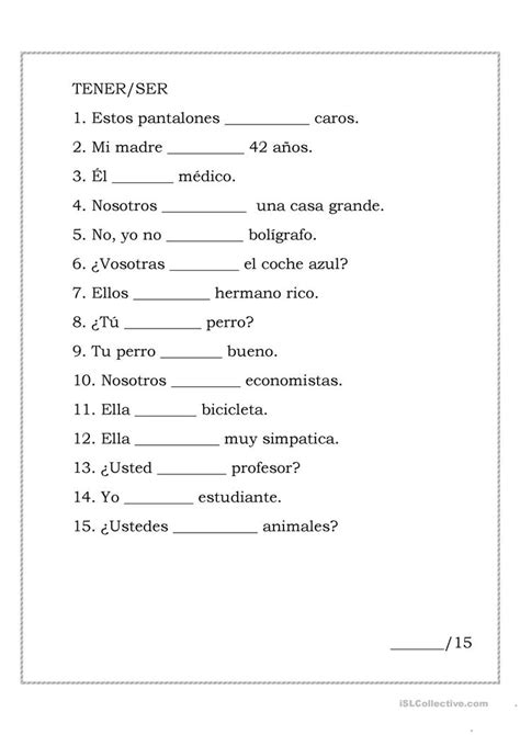 One Click Print Document En 2022 Verbo Tener Aprender Español