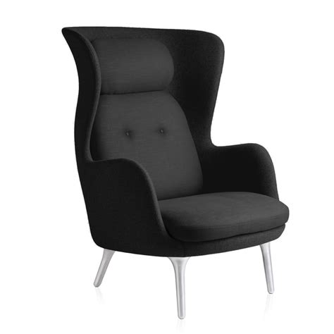 A mix of two fabrics are used; Ro Armchair by Fritz Hansen | Connox