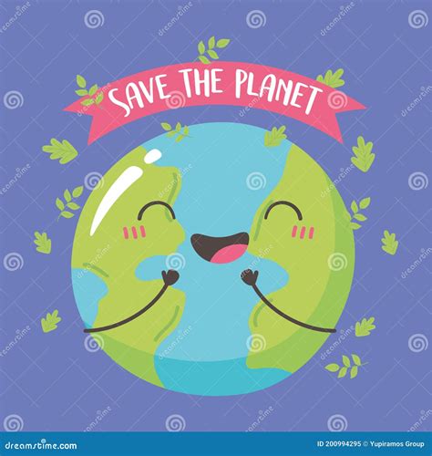 Save The Planet Happy Smiling Cute Earth Map Cartoon Cartoondealer
