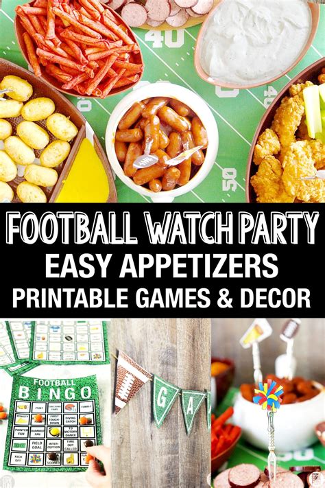 Football Watch Party Tips⋆ Free Printable Decor And Bingo Football