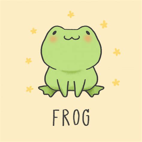 Premium Vector Cute Frog Cartoon Hand Drawn Style Frog Illustration