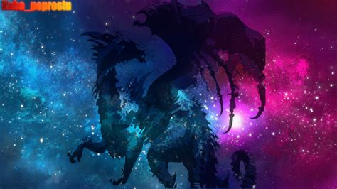 Artstation Shadow Dragon In The Space