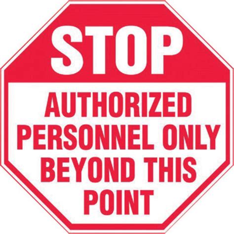 Authorized Personnel Only Beyond This Point Printable Printable Word