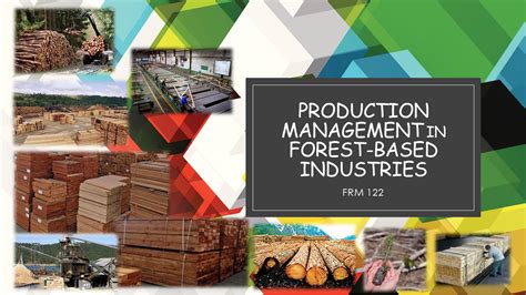 Summary Of Production Management In Forest Based Industries