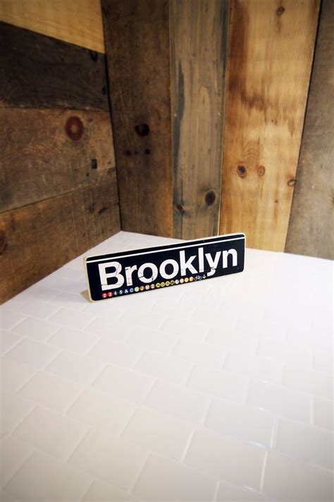 Brooklyn New York City Neighborhood Hand Crafted Horizontal Etsy