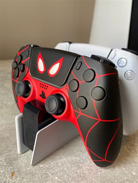 Custom Miles Morales Themed Dualsense Ps5 Controller Etsy