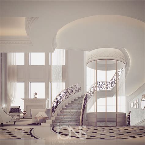 Staircase Lobby Doha Qatar Luxury Entrance Lobby Designs By Ions