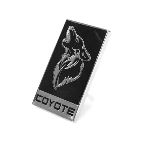 Mustang Coyote Grille Emblem Black W Chrome 15 20