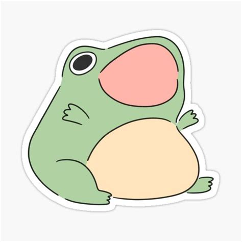 Screaming Froggy Sticker For Sale By Nichoe Val Aesthetic Stickers
