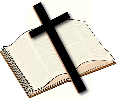 Cross With Bible Png Clipart Bible Christian Clip Art Bible Clipart