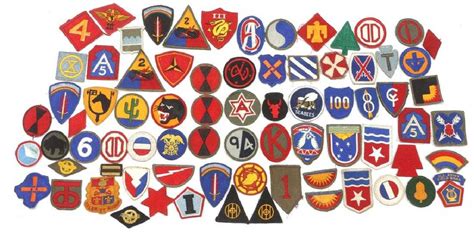 Wwii Korean War Us Military Patch Mixed Lot Of 75